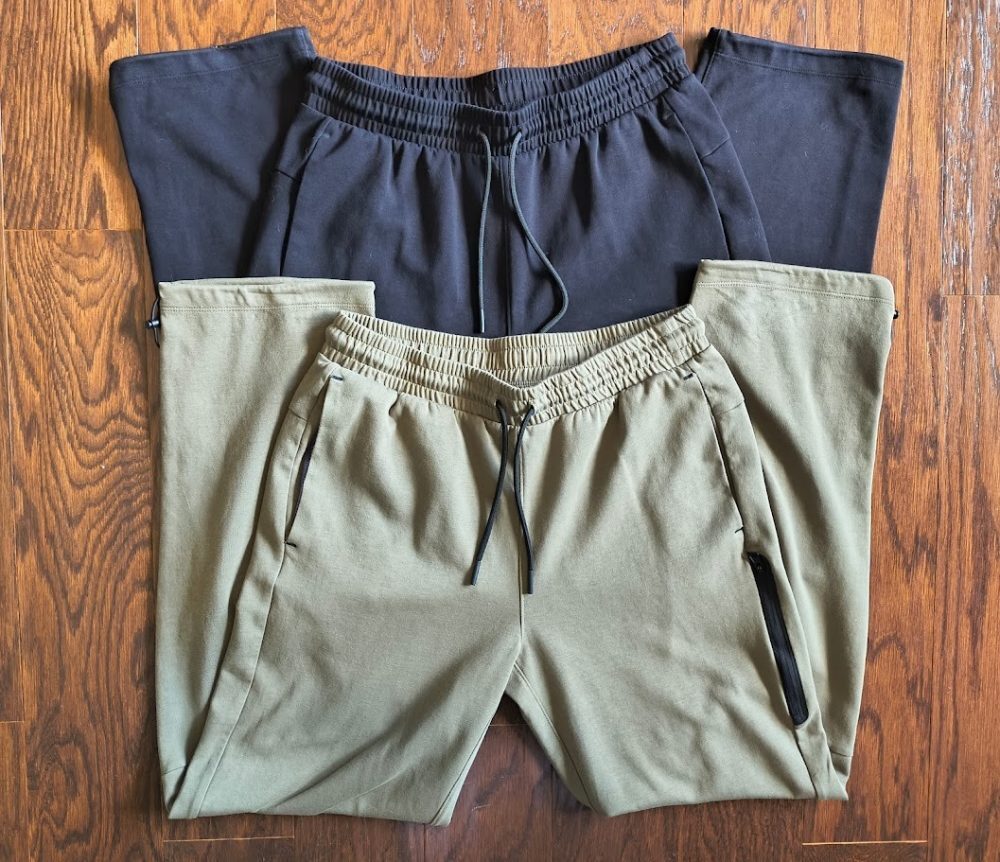 Lot 2 Old Navy Active Dynamic Fleece Cinched Sweatpants Black Olive Mens Size S